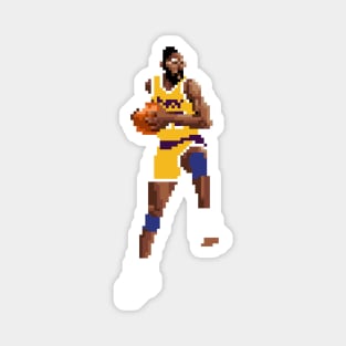 James Worthy Pixel Dribble Magnet