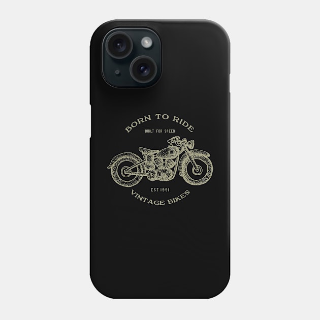 Born to ride - Vintage Bike Phone Case by CC I Design