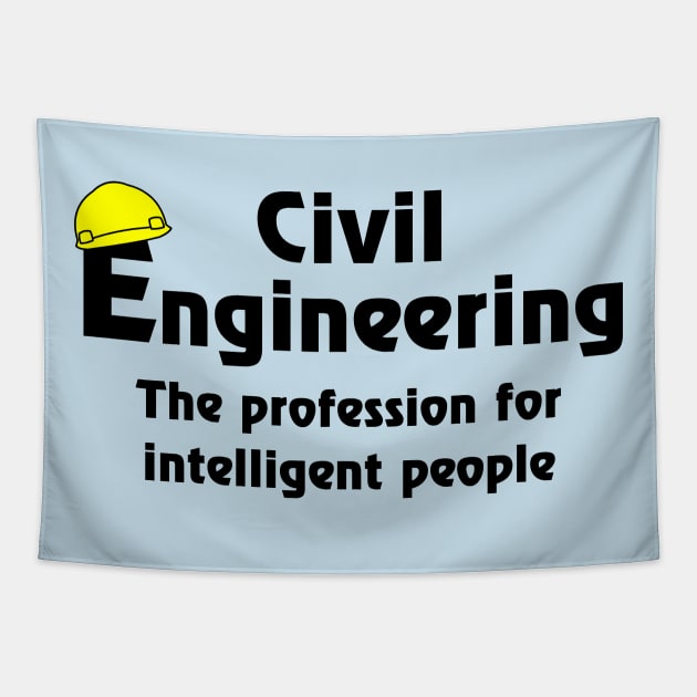 Smart Civil Engineer Tapestry by Barthol Graphics