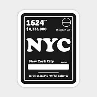 New York Periodic Table Element Magnet