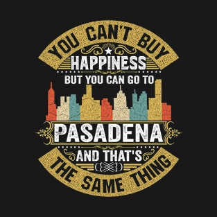 Pasadena City California State USA Flag Native American T-Shirt