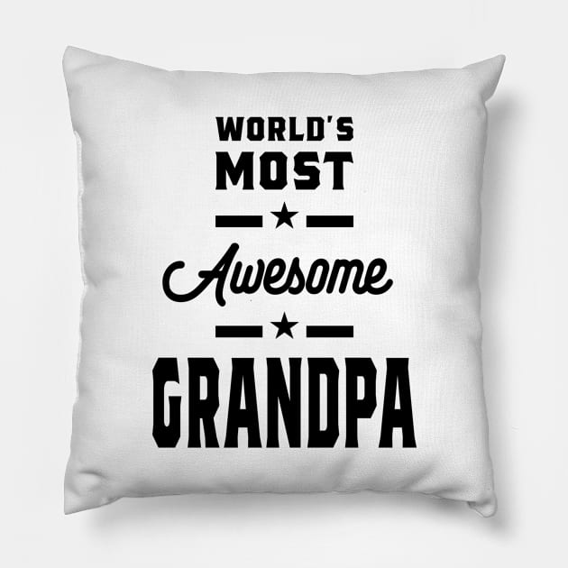 World's Most Awesome Grandpa Pillow by cidolopez