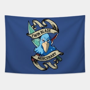 Twin Blade Mercenary Tapestry