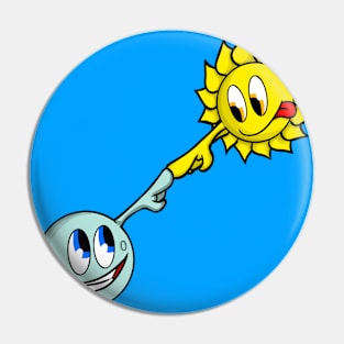 I Saw The Solar Eclipse Pin