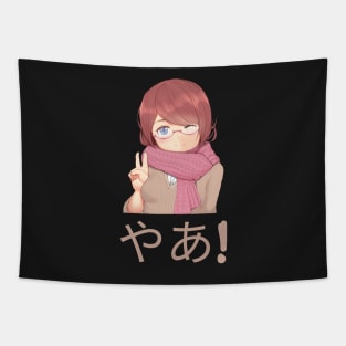 Hi Anime Cute girl Tapestry