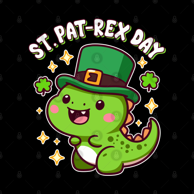 Irish Baby Dinosaur T-Rex Lover Happy St. Pat Rex Day by Cuteness Klub