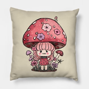 Strawberry Shroomy Pillow