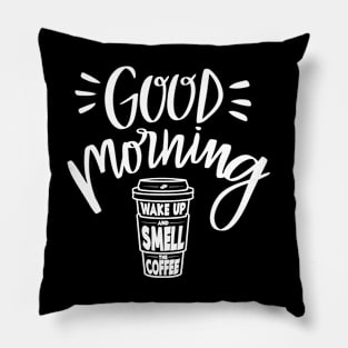 Good Morning Coffee Pillow