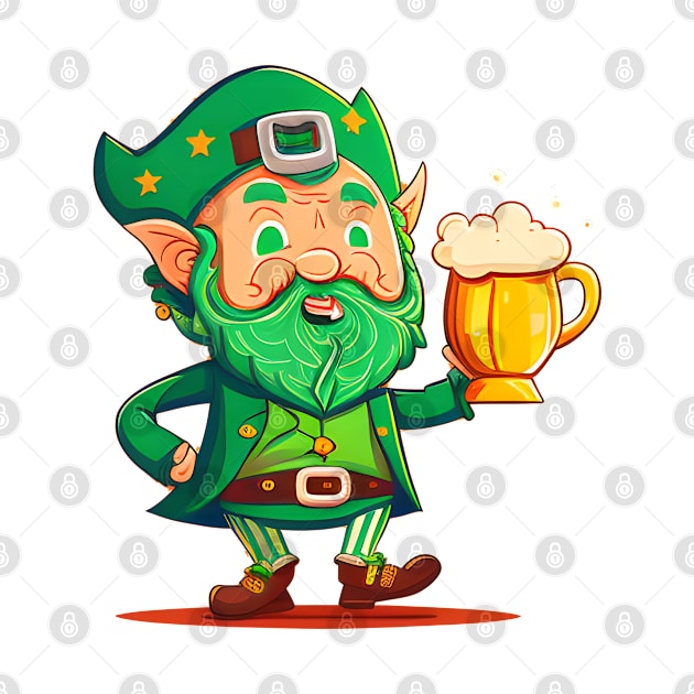 St Patricks Day Leprechauns Beer With Me I'm Irish by Johnathan Allen Wilson