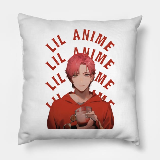 Lil peep in anime Pillow by nezirfon