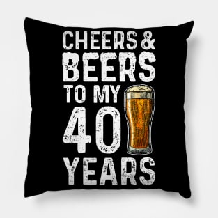 beers and cheers Pillow