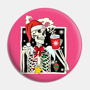 Skull Xmas Coffee Pin