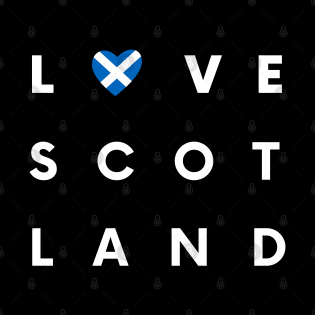 Love Saltire Flag Heart of Scotland by allscots