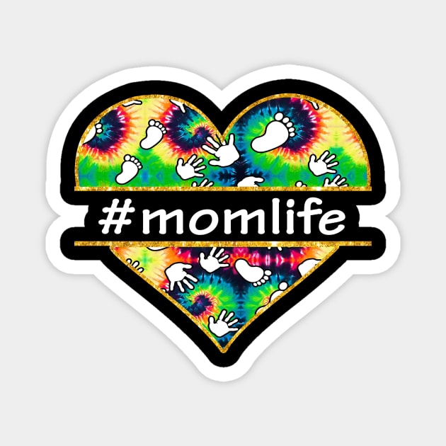 Hippie Heart Mom Life Magnet by gotravele store