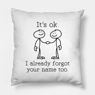 I Already Forgot Your Name Too Pillow