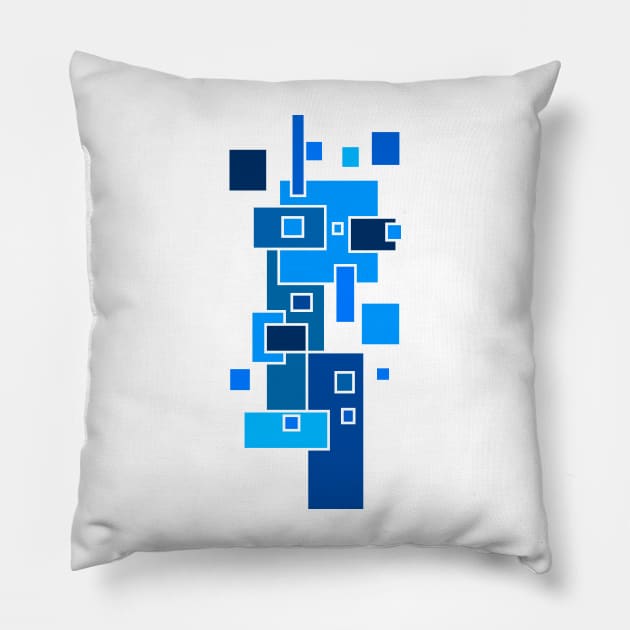 Abstract Color Cube Design Pillow by Nikokosmos