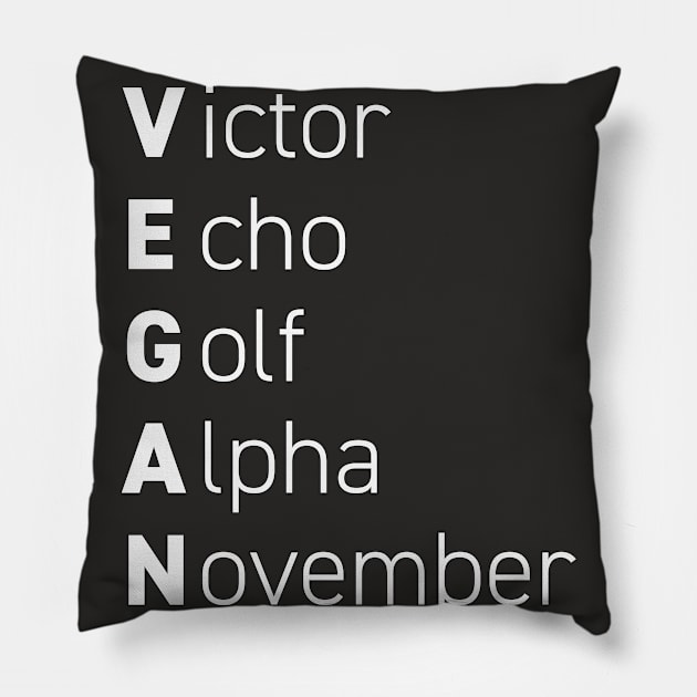 Vegan Slogan Pillow by taylormay