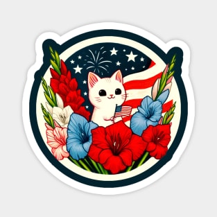 Americana Kitty Magnet