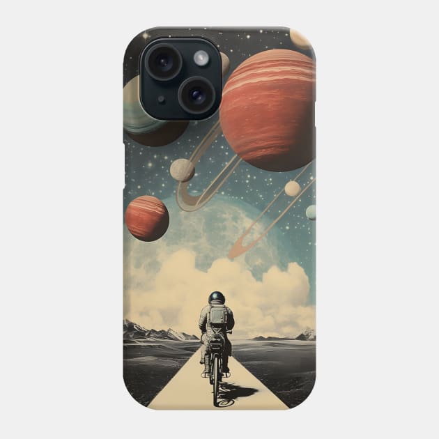 Life is Like Riding a Bicycle in Space Phone Case by Art-Jiyuu