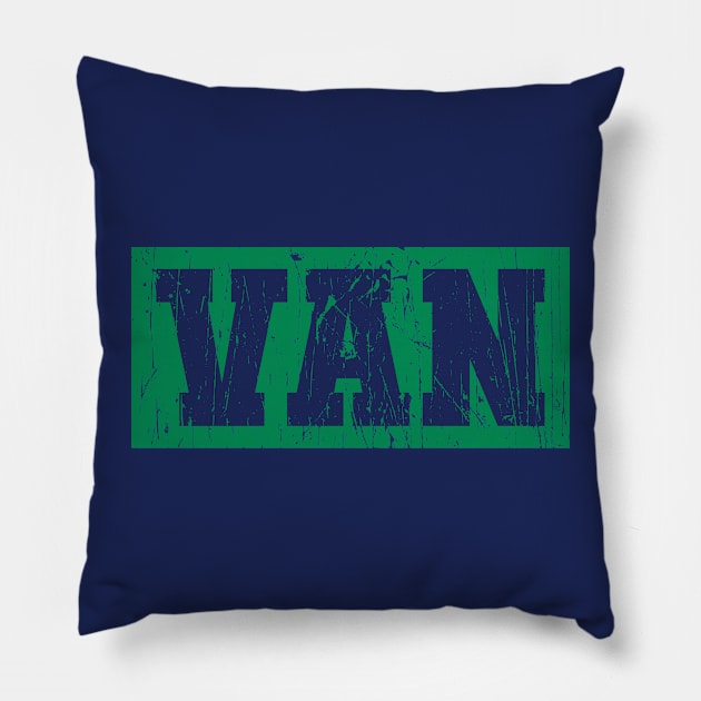 VAN / Canucks Pillow by Nagorniak