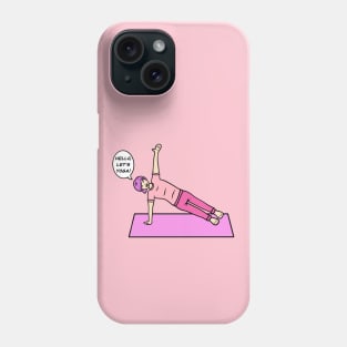 Funny yoga woman Phone Case