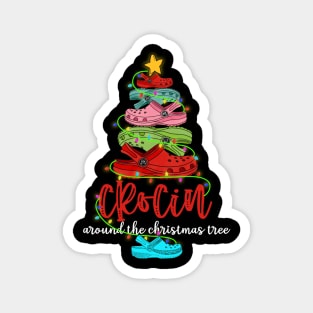 Crocin around the christmas tree Funny Christmas 2020 Gift Magnet