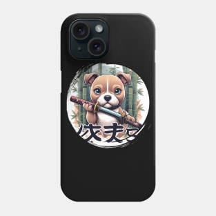 japanese pitbull kimono katana Phone Case