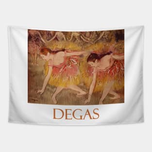 Dancers Bending Down by Edgar Degas Tapestry