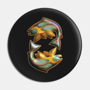 Dancing Trout Pin