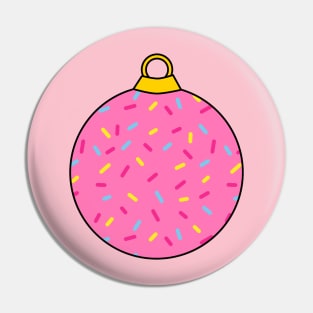 Christmas ornament pink Pin