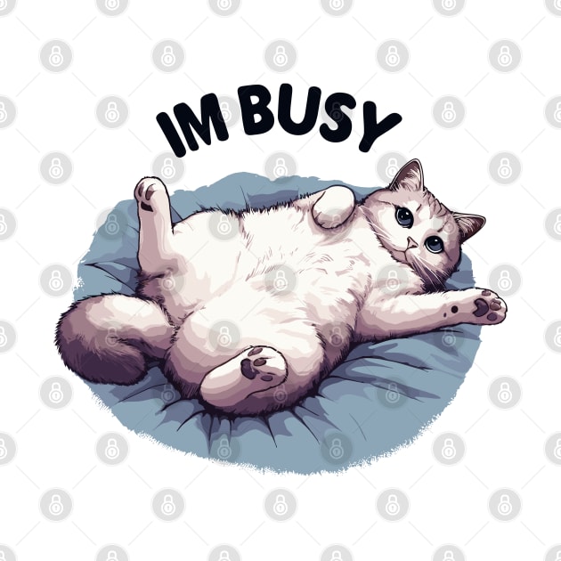 Im busy cat by TomFrontierArt