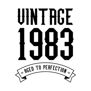 Vintage 1983 Aged to Perfection - 37th Birthday Gift T-Shirt