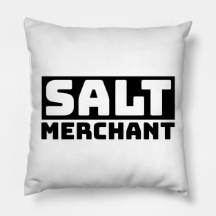 Salt Merchant Block Logo - Black Pillow