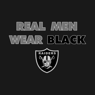 Raiders "Real Men Wear Black" T-Shirt