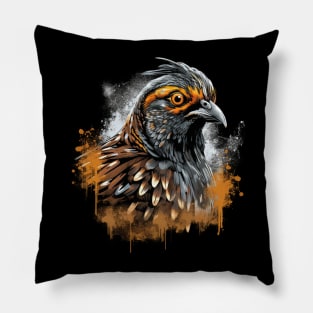 Serious Quail Pillow