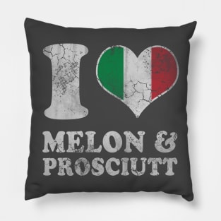 Italian Love Melon Prosciutt Prosciutto Italy Italia Pillow