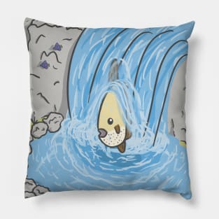 Ocean Sunfish Waterfall Pillow