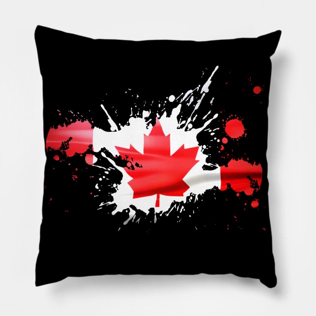 Canada Flag Pillow by GoldenGear