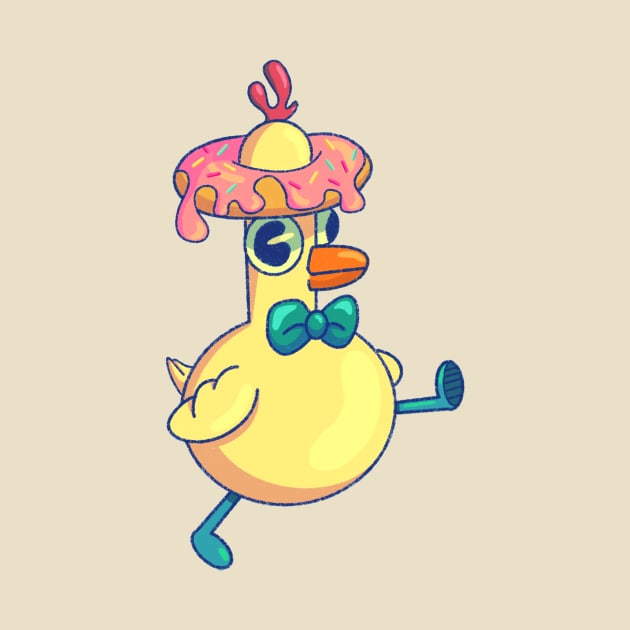 Chicken with a donut hat by DreamPassion