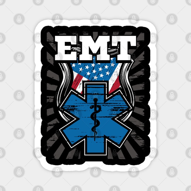 EMT Emergency medical technician Magnet by Caskara