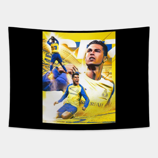 cr7 al nassr Tapestry by Zodx99