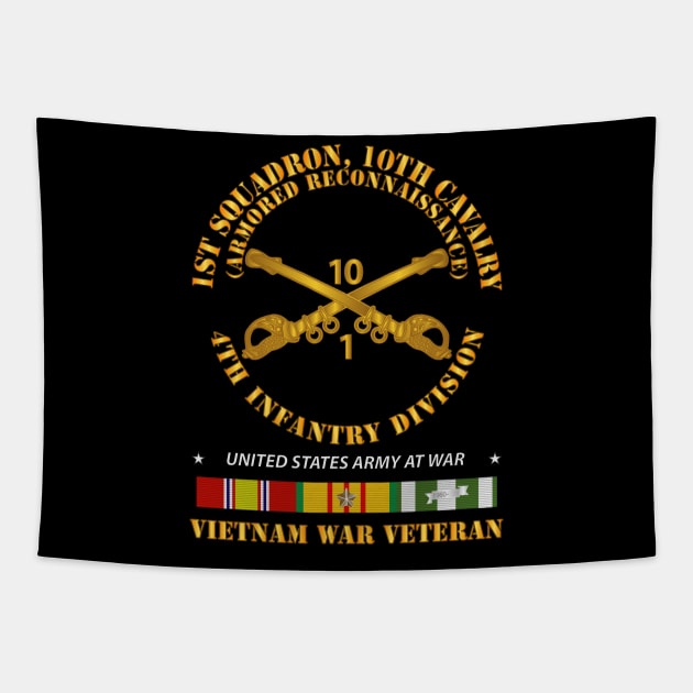 1st Sqdrn 10th Cav Regt - Armored Recon w Cav Br - VN SVC Tapestry by twix123844