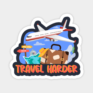 Travel Harder with Plane Magnet