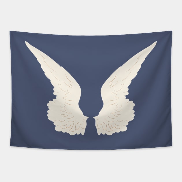 Wings 2 Tapestry by littlemoondance