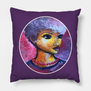 TWA - Gorgeous Curly Naturally Short Afro Pillow