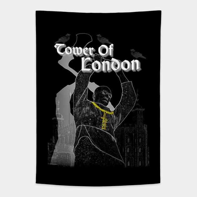 Boris Karloff - Mord The Executioner - Tower Of London. Tapestry by OriginalDarkPoetry