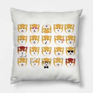 Corgi Emojis Pillow