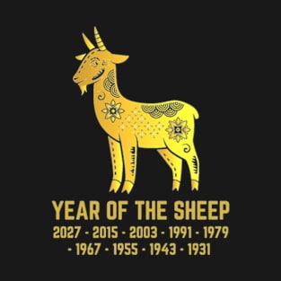 Year of The Sheep Chinese Zodiac Sign T-Shirt