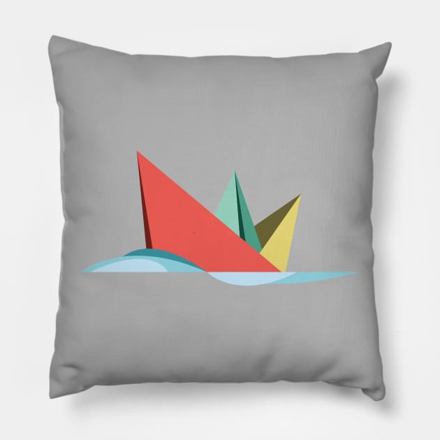 paperboat Pillow by nagyi