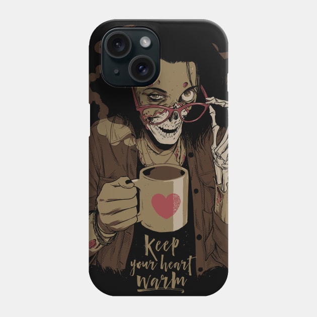 Keep Your Heart Warm Phone Case by hafaell
